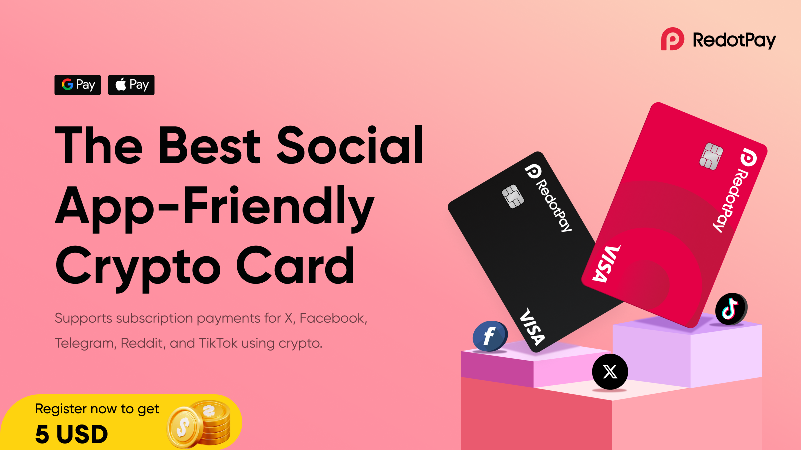 RedotPay — The Best Social App-Friendly Crypto Card